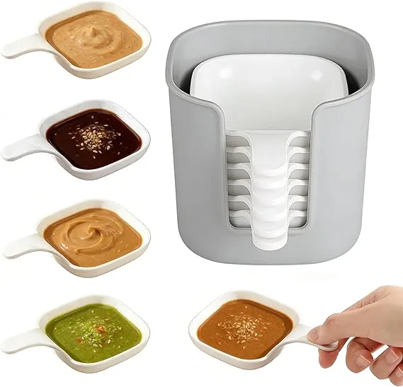 7pcs/set Sauce Dish Food Sauce Dish Dipping Dish Set Snack Seasoning Dish Food Container Tomato Sauce Plates Kitchen Supplies