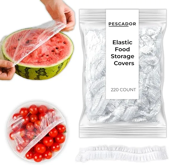 Disposable Food Cover Saran Wrap Food Grade Fruit Vegetable Storage Bag Elastic Plastic Bag Kitchen Fresh Keeping Bag