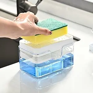 Kitchen Detergent Press Portable Soap Dispenser Pak Clean Cloth Dishwashing Pot Soap Dispenser Cleaning Tool