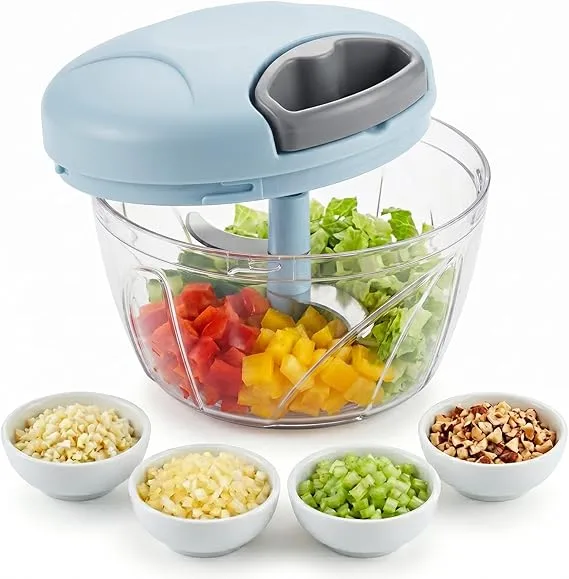 Manual Meat Mincer Garlic Chopper Rotate Garlic Press Crusher Vegetable Onion Cutter Kitchen Cooking Accessories