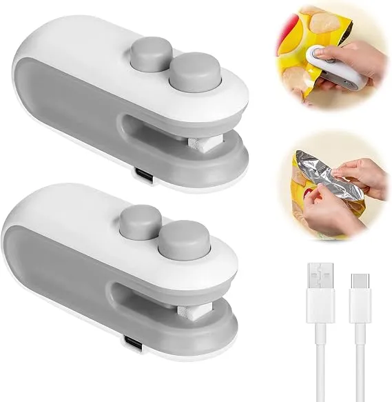 Mini Heat Bag Sealing Machine Package Sealer Bags Thermal Plastic Food Bag Closure Portable Sealer Food Packaging Heat Sealer