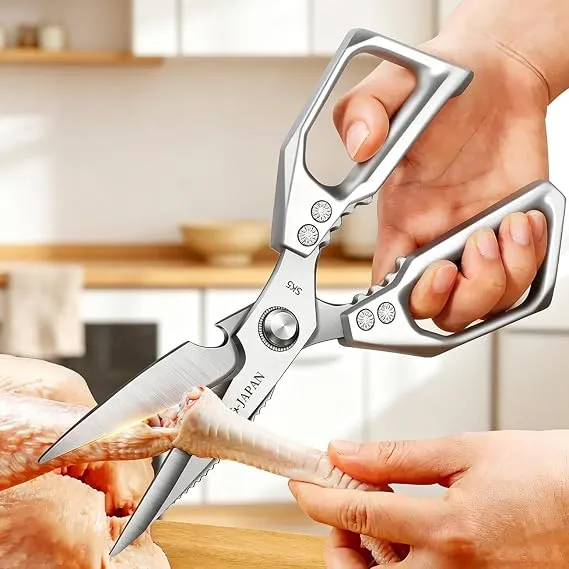 Multifunctional Kitchen Scissors Household Kill Fish Cut Vegetables Roast Broiler Bone Scissors Stainless Steel Scissors